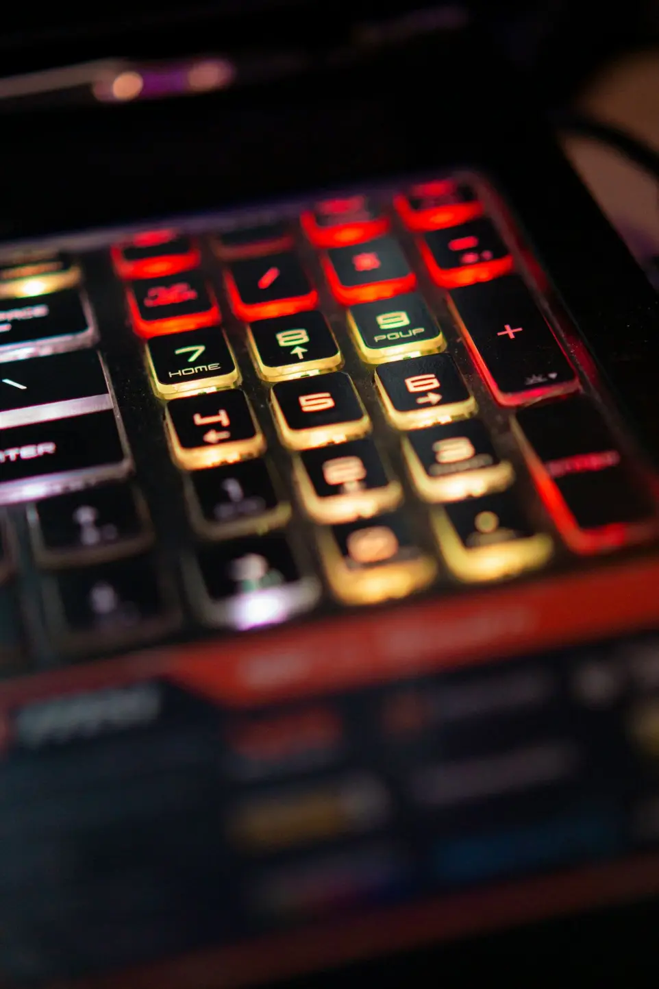 a close up of a keyboard